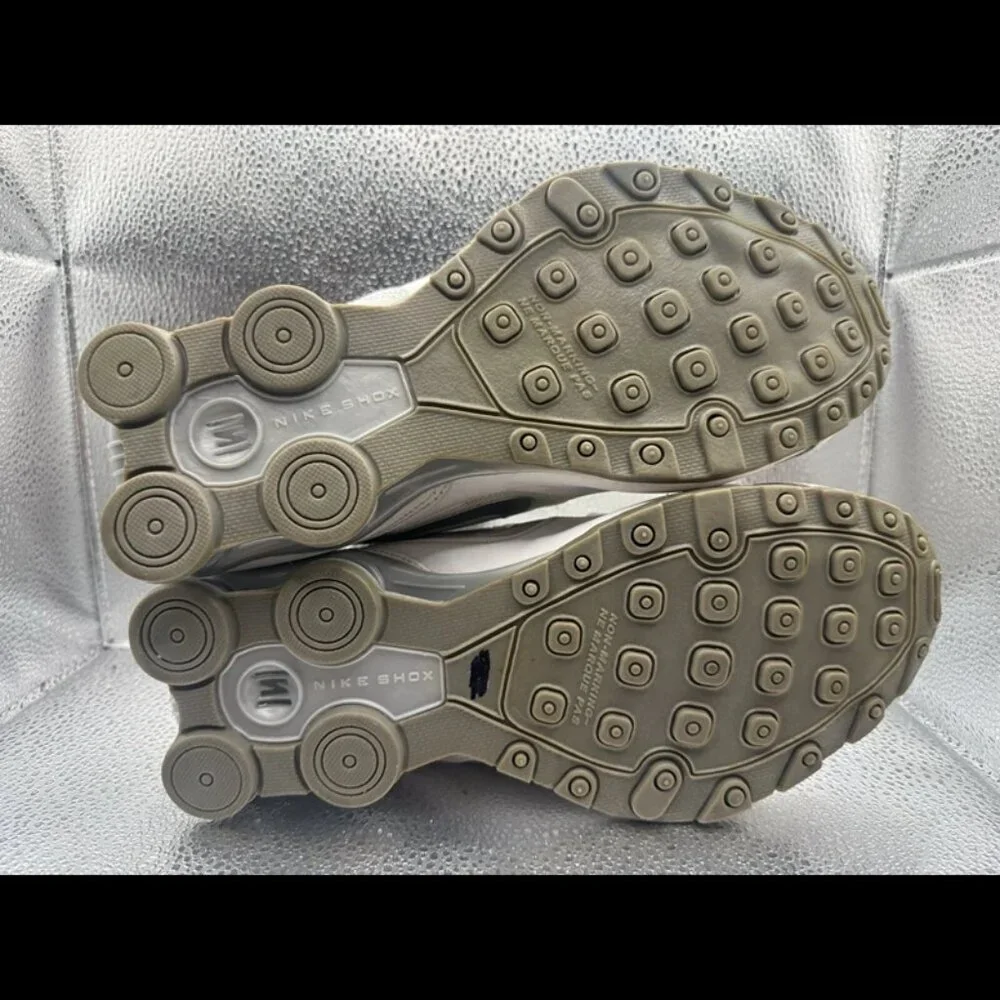 RARE 🚀 Size 7Y Nike Shox Avenue (GS) Shoes White Silver 848112-100 Youth‎ - Picture 10 of 11